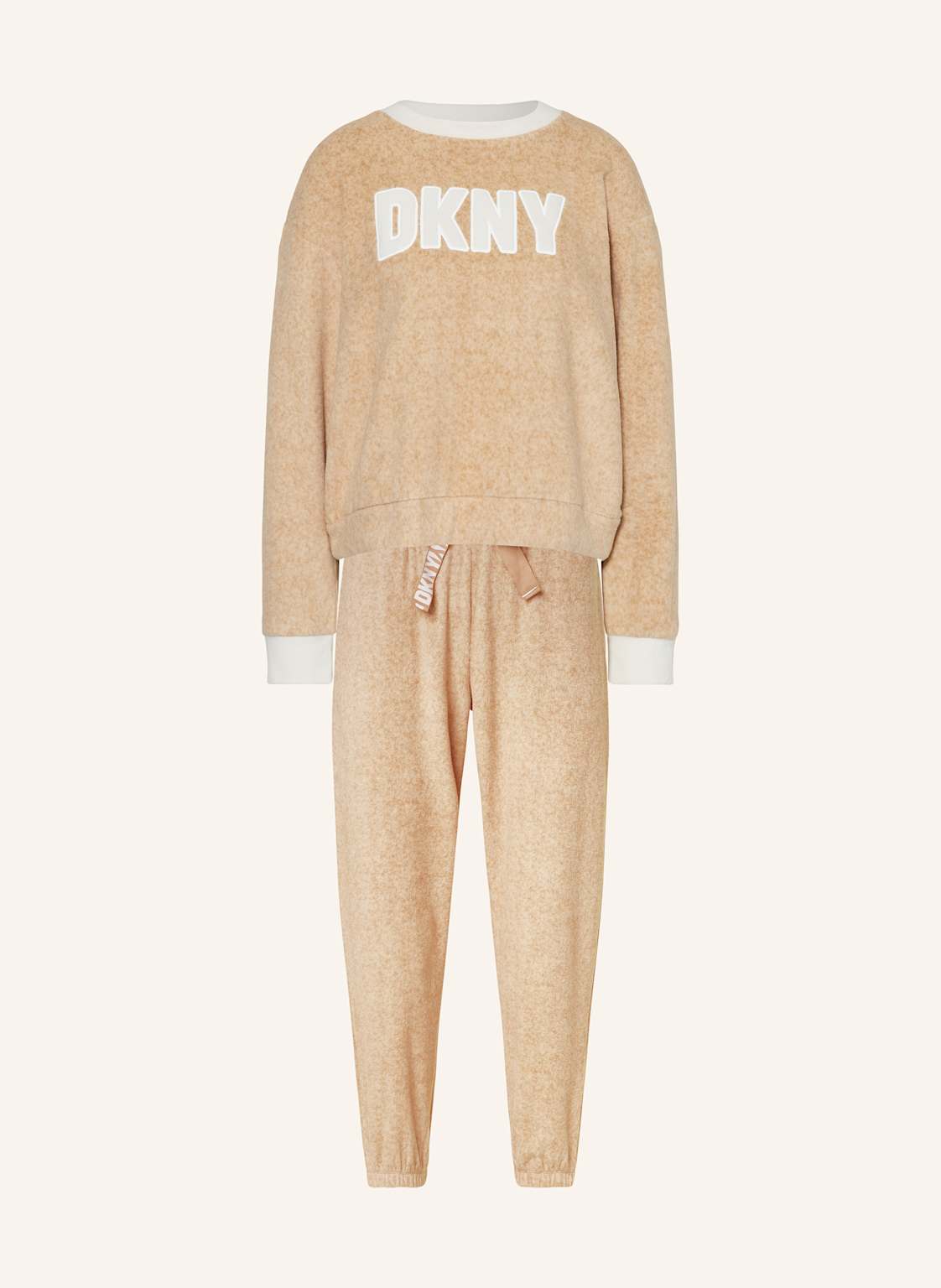 Dkny Schlafanzug New York Attitude Aus Fleece beige von DKNY