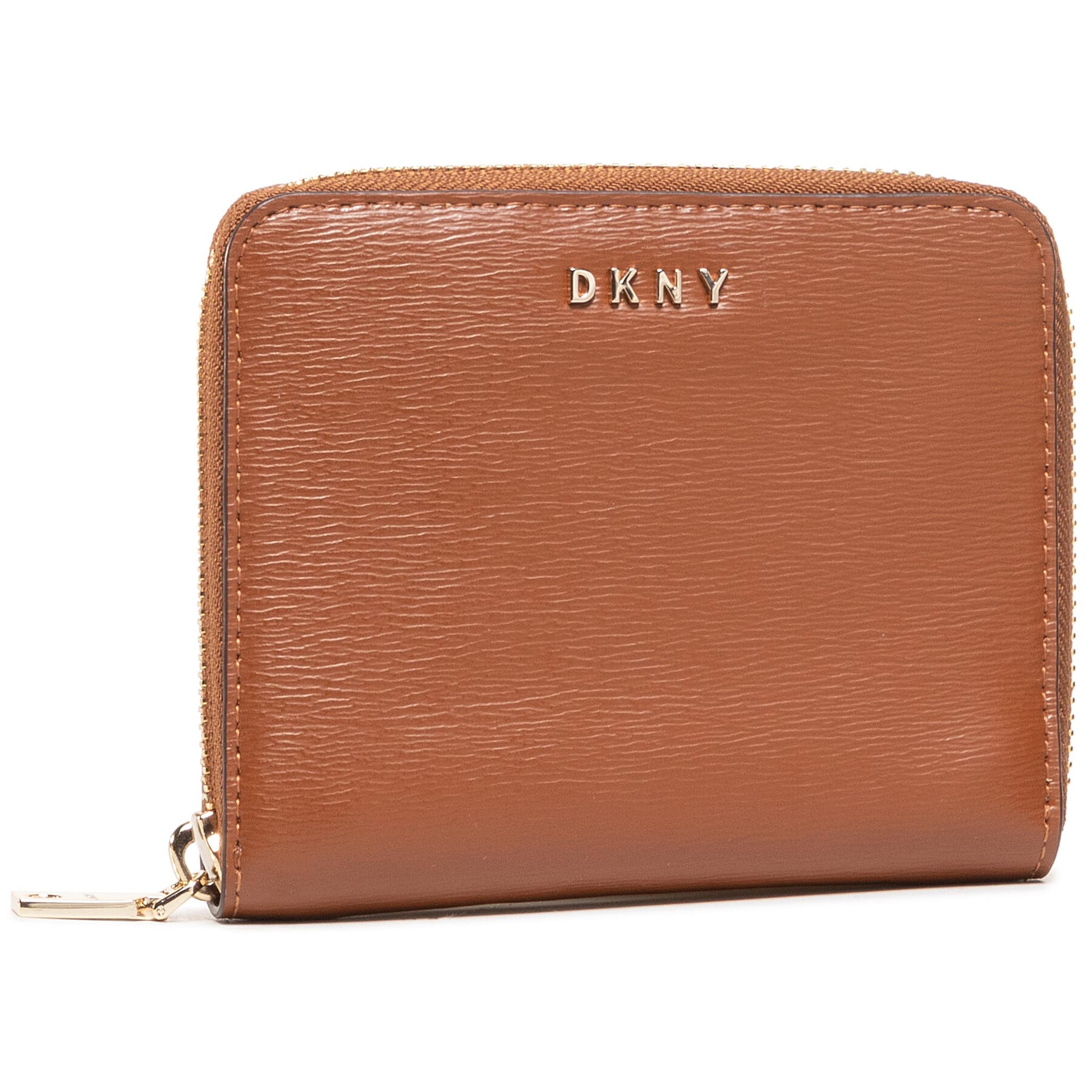 Große Damen Geldbörse DKNY Bryant-Sm Zip Around R8313656 Braun von DKNY