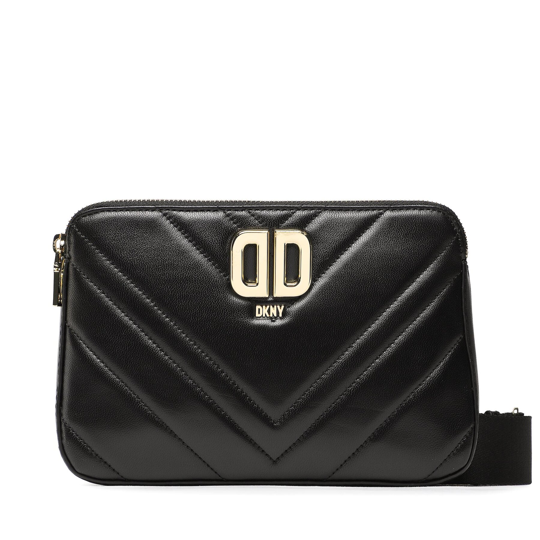 Handtasche DKNY Delphine Dbl Zip Cbo R23EBG29 Schwarz von DKNY