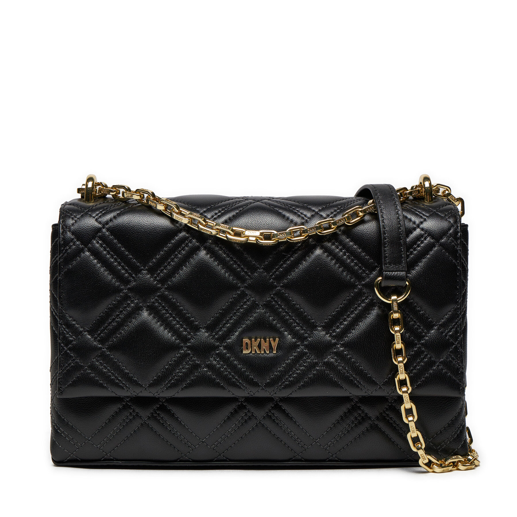 Handtasche DKNY Evon Flap Shoulder R413BC66 Schwarz Handtasche DKNY Evon Flap Shoulder R413BC66 Schwarz von DKNY