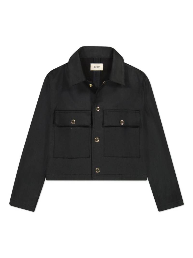 DL1961 KIDS button-down jacket - Black von DL1961 KIDS