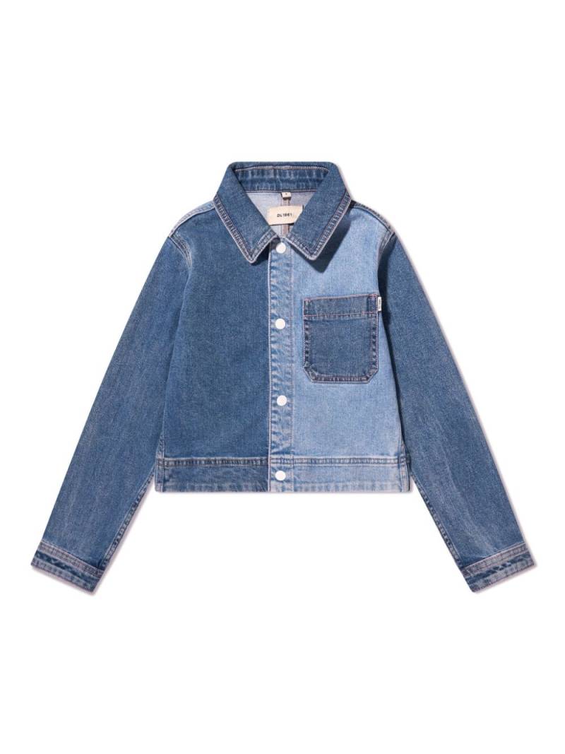 DL1961 KIDS dual-tone denim jackets - Blue von DL1961 KIDS