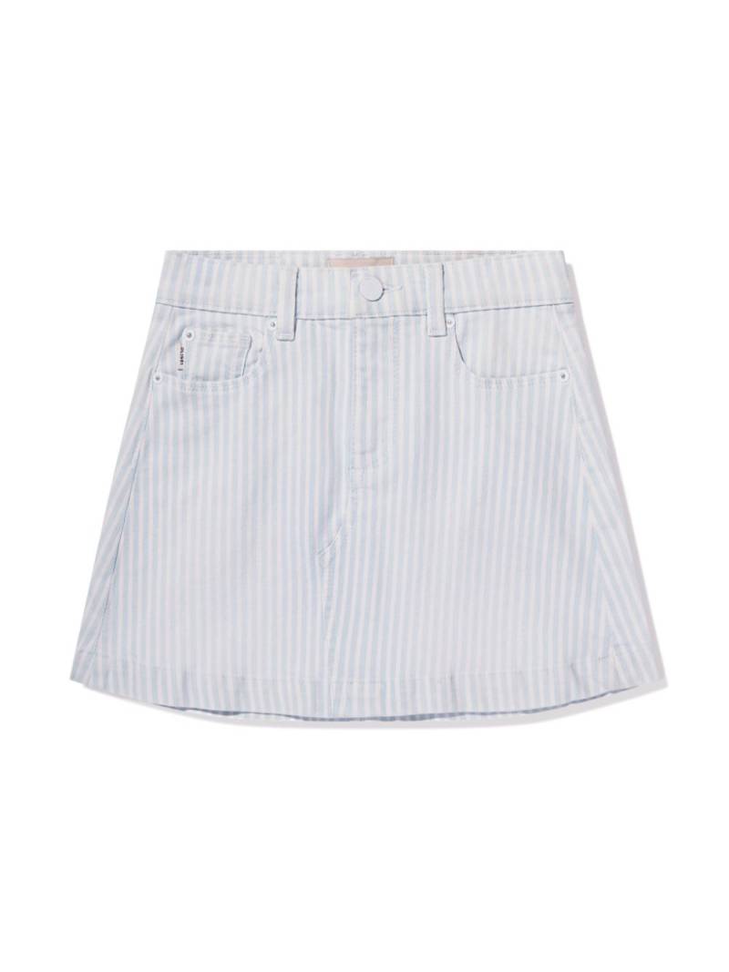 DL1961 KIDS stripe-pattern denim mini skirt - Blue von DL1961 KIDS