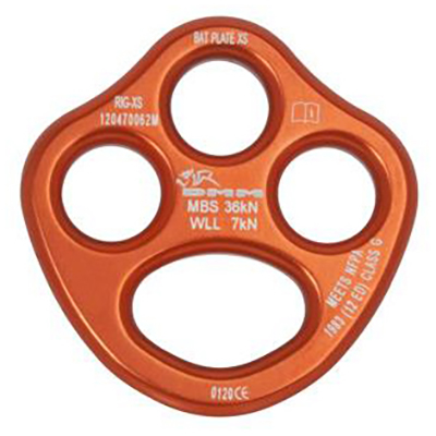 DMM - Bat Plate - Riggingplatte Gr XS orange von DMM