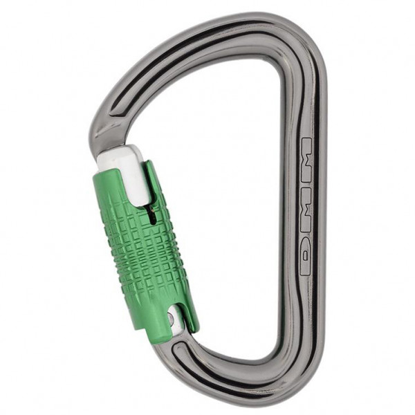 DMM - Shadow - Verschlusskarabiner Gr Locksafe grau/grün von DMM