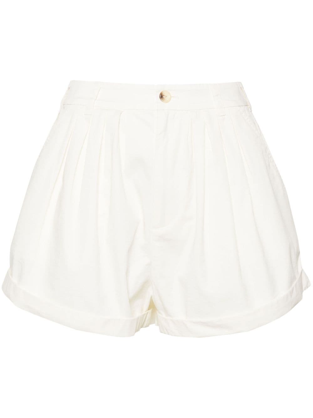 DÔEN Paige poplin shorts - White