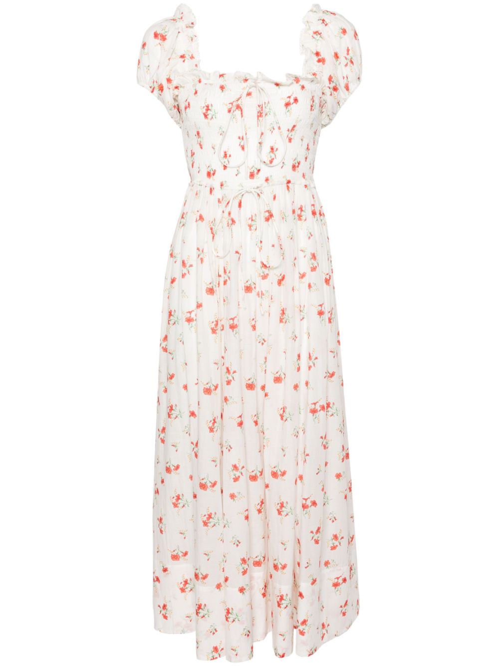 DÔEN Stanza midi dress - White von DÔEN