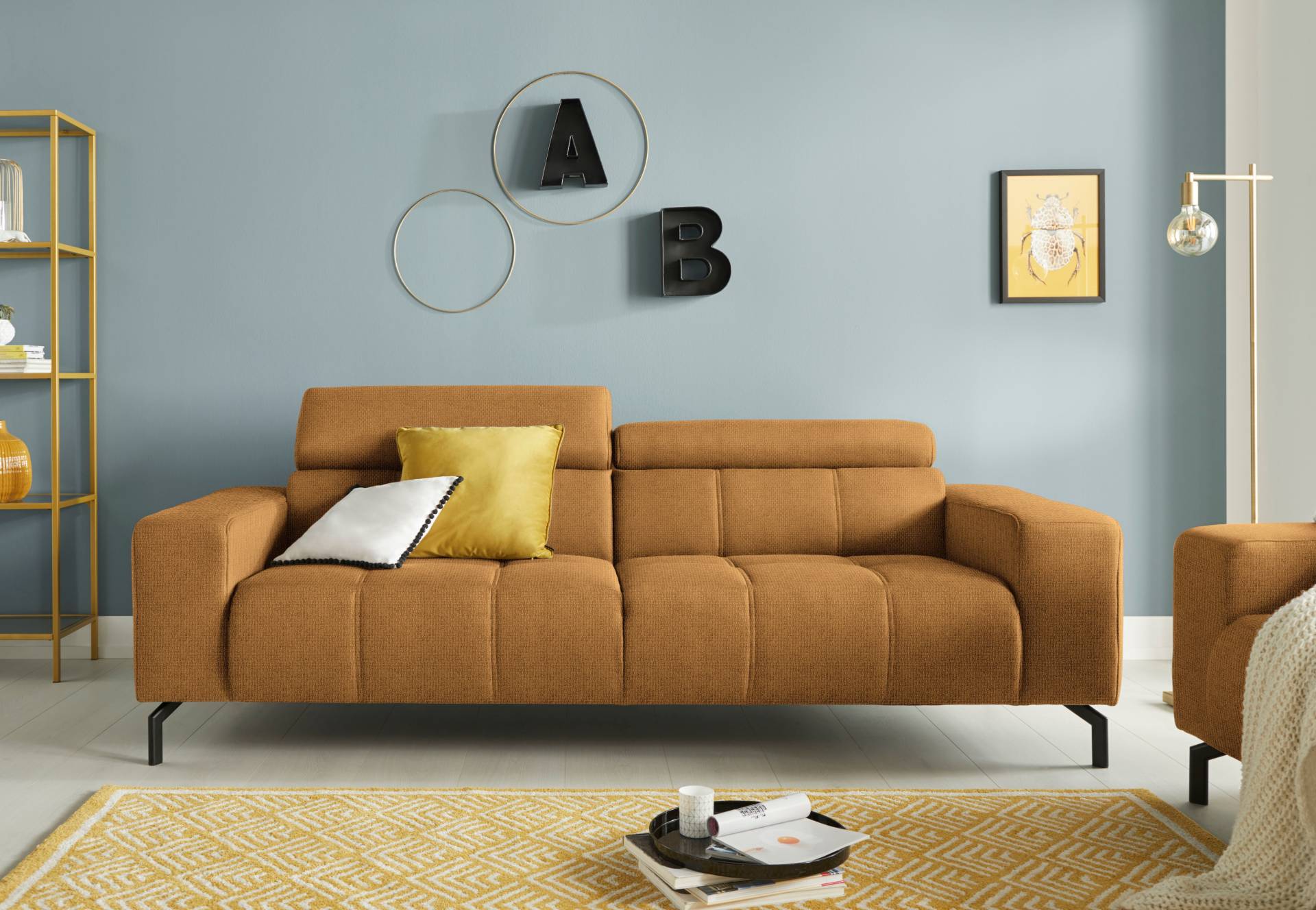 DOMO collection 2,5-Sitzer »Cunelli«, wahlweise inklusive 6-fach verstellbarer Kopfteilverstellung DOMO collection 2,5-Sitzer »Cunelli«, wahlweise inklusive 6-fach verstellbarer Kopfteilverstellung von DOMO collection