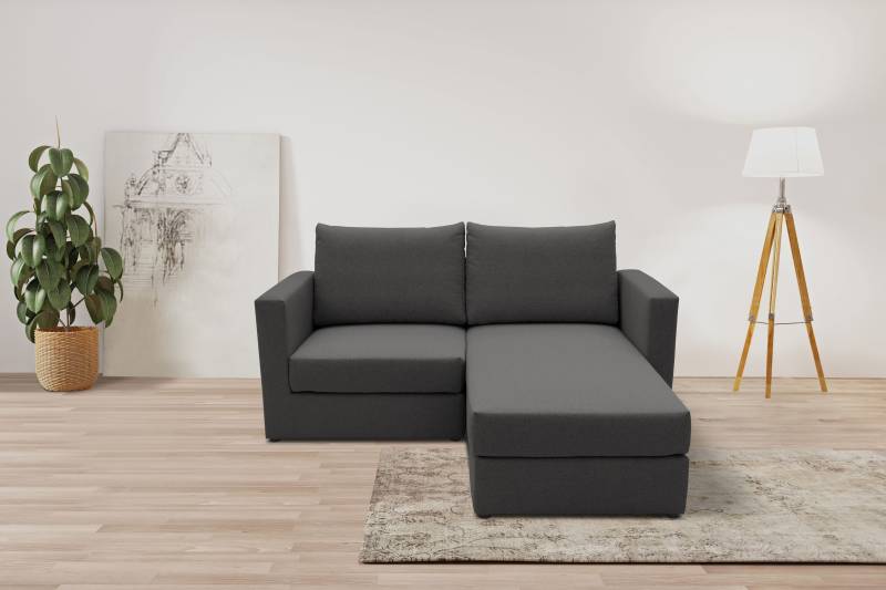 DOMO collection 2-Sitzer »800015, als Sitzmöbel oder Schlafgelegenheit nutzbar, Schlafsofa«, Sitzfläche mit Federkern, inkl. 2 Rückenkissen von DOMO collection