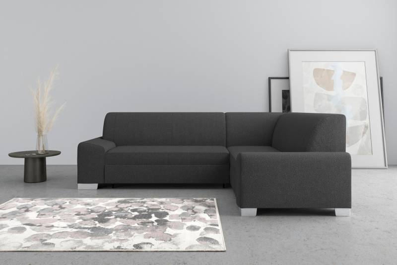 DOMO collection Ecksofa »Anzio L-Form«, Wahlweise mit Bettfunktion und Federkern von DOMO collection