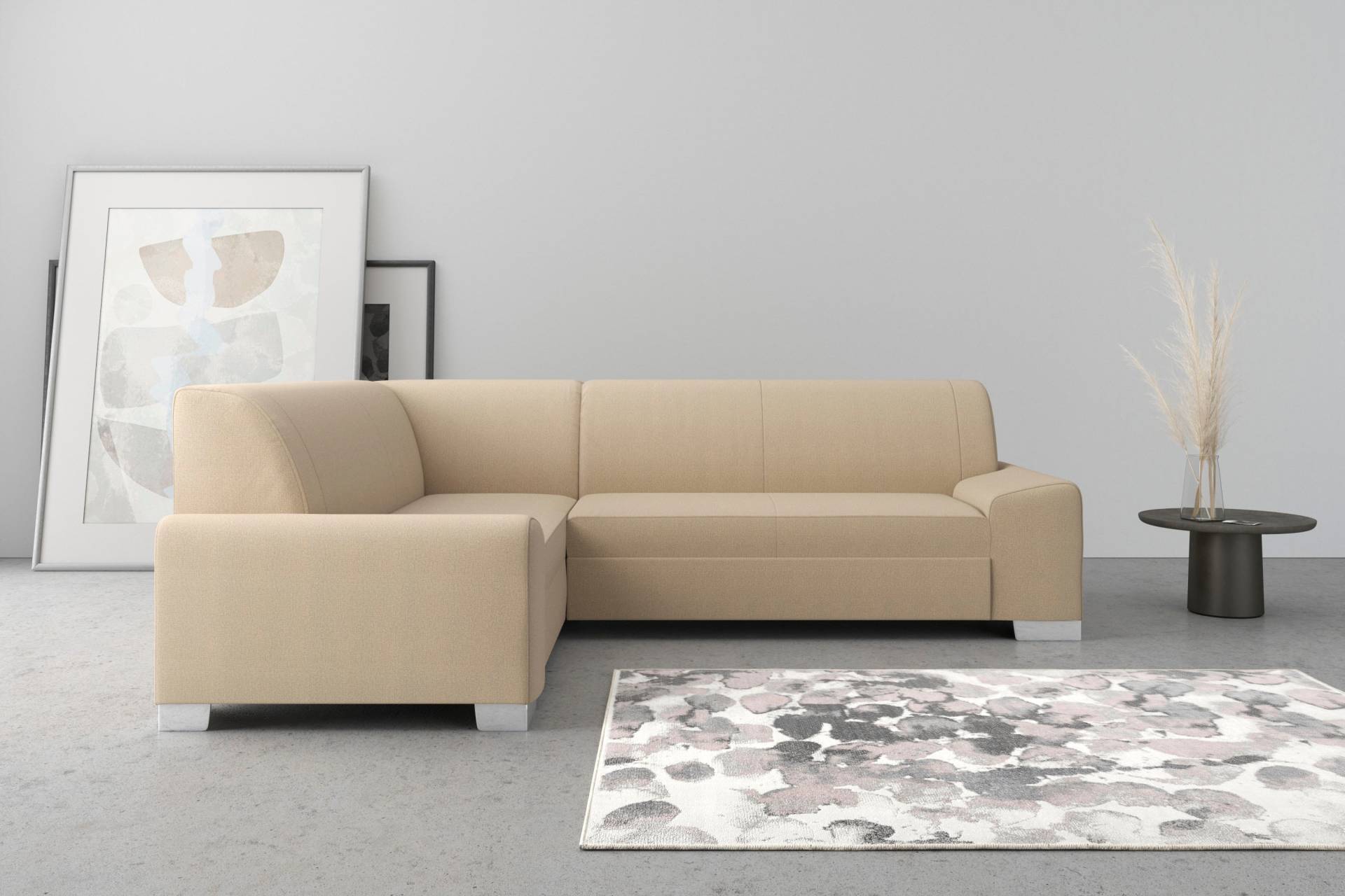 DOMO collection Ecksofa »Anzio L-Form«, Wahlweise mit Bettfunktion und Federkern von DOMO collection