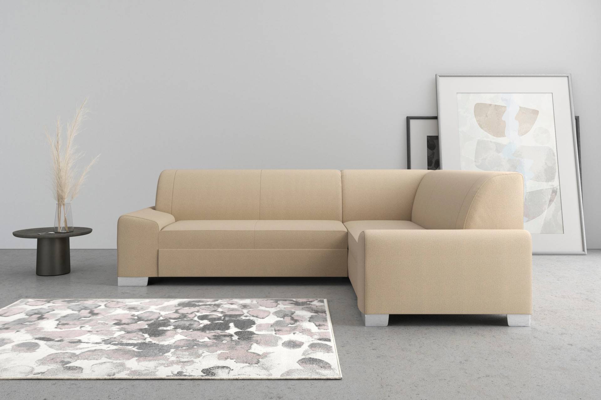 DOMO collection Ecksofa »Anzio L-Form«, Wahlweise mit Bettfunktion und Federkern von DOMO collection