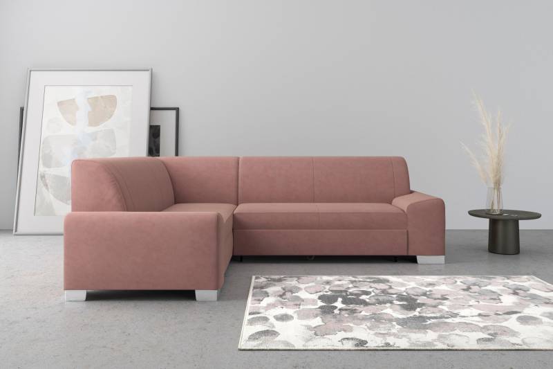 DOMO collection Ecksofa »Anzio L-Form«, Wahlweise mit Bettfunktion und Federkern von DOMO collection