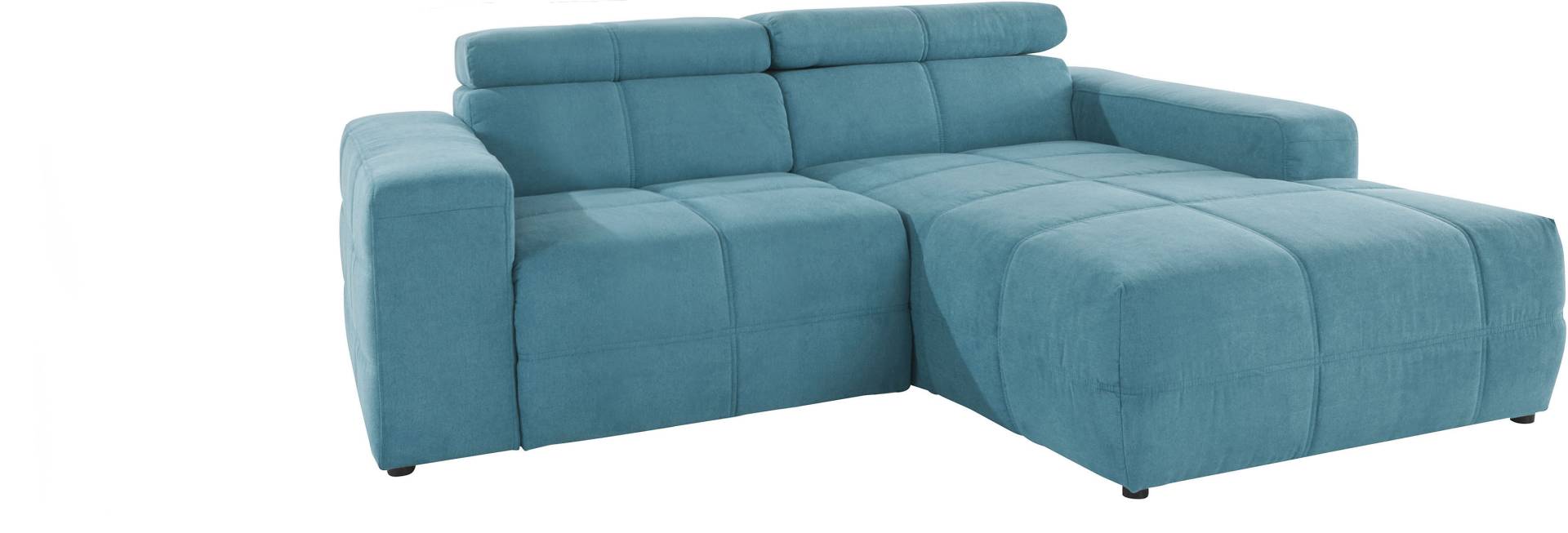 DOMO collection Ecksofa »Brandon kleine Ausführung B/T/H: 214/100/80 cm«, Mit Kopfteilverstellung, auch in Leder und Cord, L-Form von DOMO collection