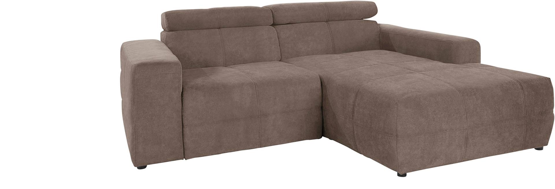 DOMO collection Ecksofa »Brandon kleine Ausführung B/T/H: 214/100/80 cm«, Mit Kopfteilverstellung, auch in Leder und Cord, L-Form von DOMO collection