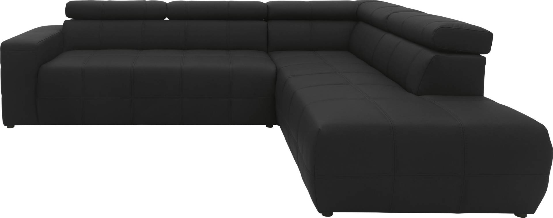 DOMO collection Ecksofa »Brandon L-Form, auch in Leder«, inklusive Kopfteilverstellung, wahlweise mit Sitztiefenverstellung von DOMO collection