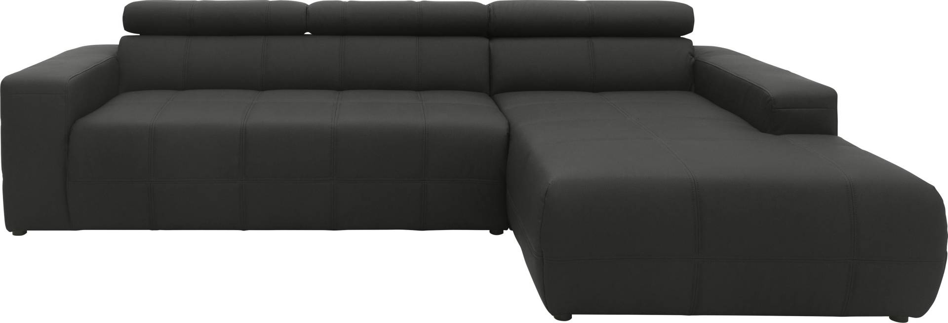 DOMO collection Ecksofa »Brandon grosse Ausführung B/T/H: 289/177/80 cm, auch in Leder und Cord«, mit Kopfteilverstellung, wahlweise Sitztiefenverstellung, L-Form von DOMO collection