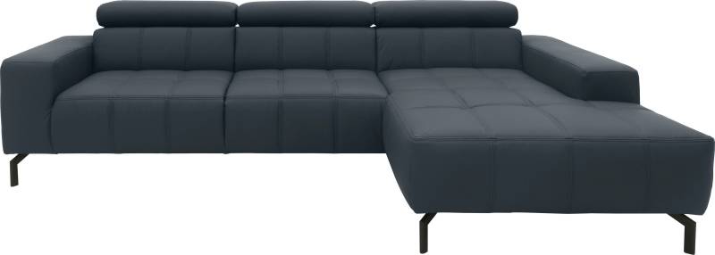 DOMO collection Ecksofa »Cunelli L-Form«, wahlweise inklusive 6-fach verstellbarer Kopfteilverstellung von DOMO collection