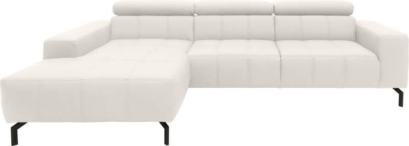 DOMO collection Ecksofa »Cunelli L-Form«, wahlweise inklusive 6-fach verstellbarer Kopfteilverstellung von DOMO collection