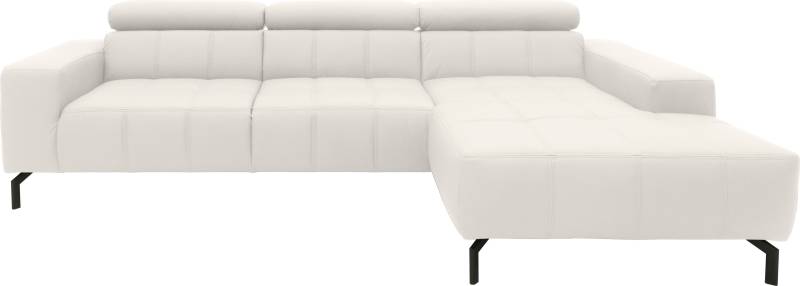 DOMO collection Ecksofa »Cunelli L-Form«, wahlweise inklusive 6-fach verstellbarer Kopfteilverstellung von DOMO collection