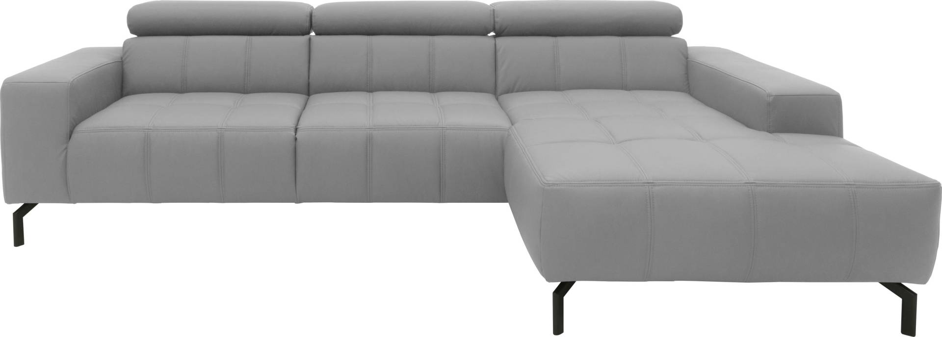 DOMO collection Ecksofa »Cunelli L-Form«, wahlweise inklusive 6-fach verstellbarer Kopfteilverstellung von DOMO collection