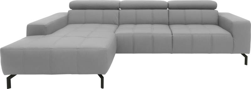 DOMO collection Ecksofa »Cunelli L-Form«, wahlweise inklusive 6-fach verstellbarer Kopfteilverstellung von DOMO collection