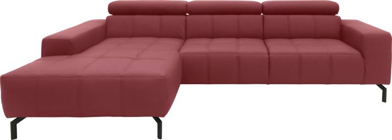 DOMO collection Ecksofa »Cunelli L-Form«, wahlweise inklusive 6-fach verstellbarer Kopfteilverstellung von DOMO collection