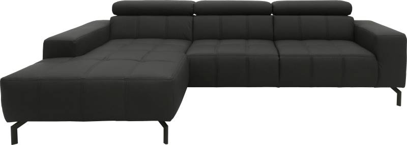 DOMO collection Ecksofa »Cunelli L-Form«, wahlweise inklusive 6-fach verstellbarer Kopfteilverstellung von DOMO collection