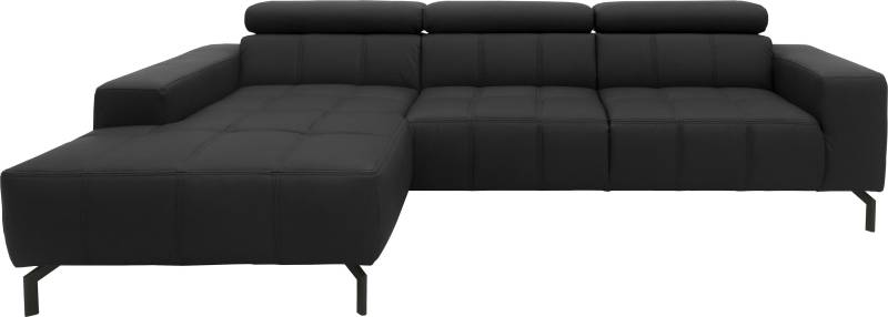 DOMO collection Ecksofa »Cunelli L-Form«, wahlweise inklusive 6-fach verstellbarer Kopfteilverstellung von DOMO collection