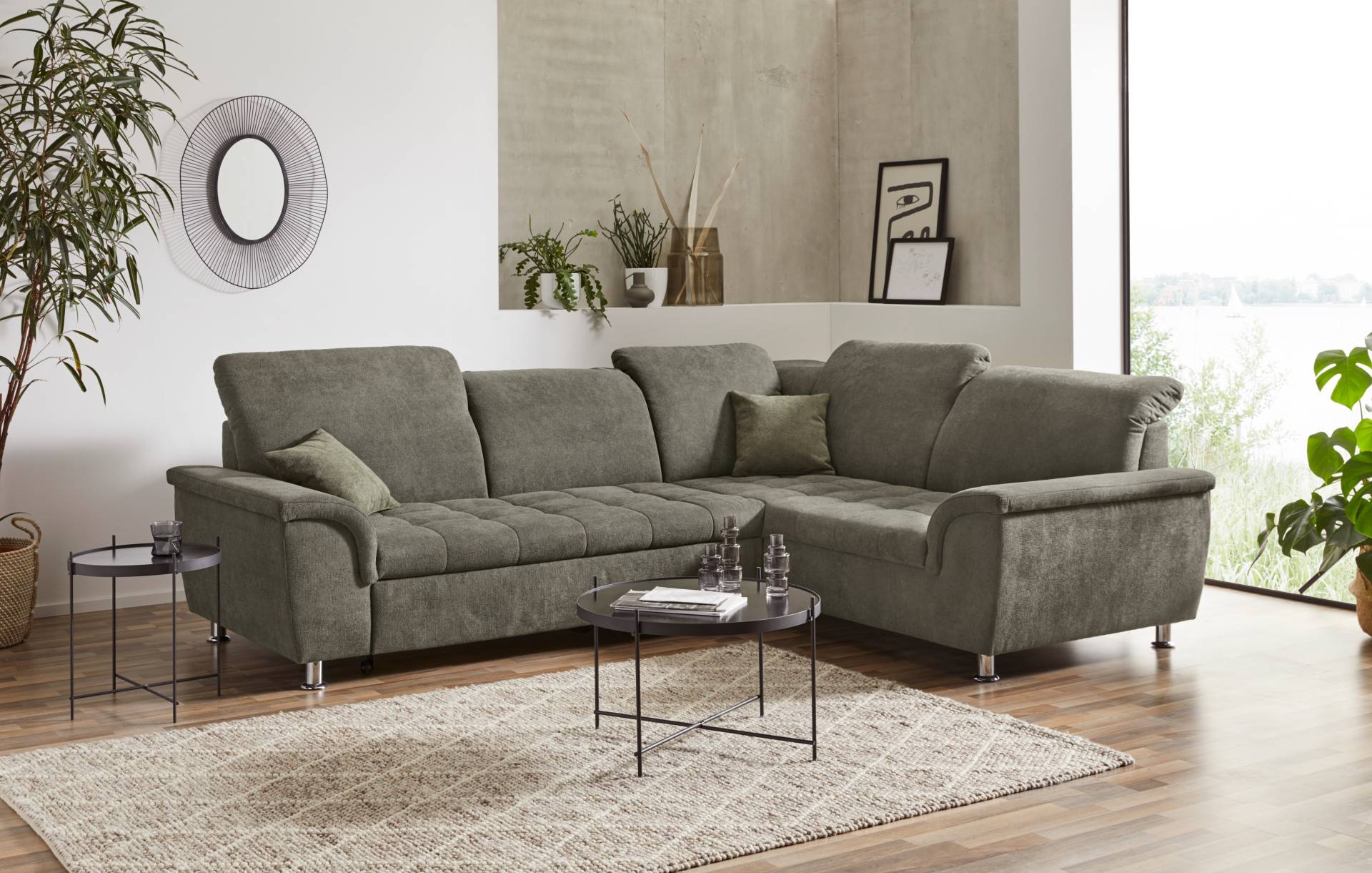 DOMO collection Ecksofa »Franzi L-Form«, wahlweise mit Kopfteilverstellung (dann Breite: 275 cm) von DOMO collection