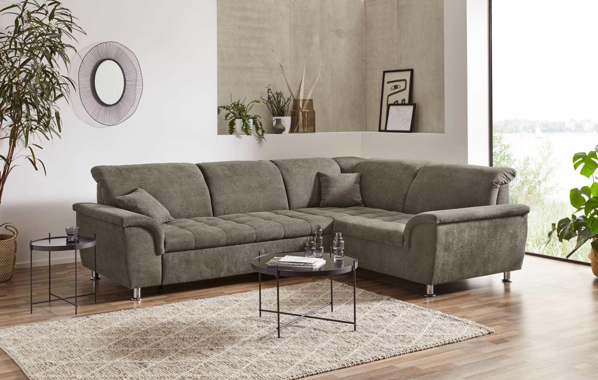 DOMO collection Ecksofa »Franzi L-Form«, wahlweise mit Kopfteilverstellung (dann Breite: 275 cm) von DOMO collection