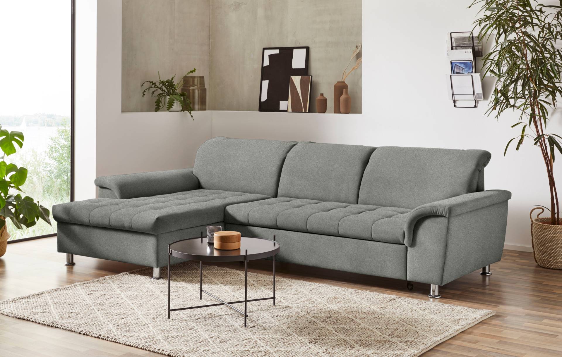 DOMO collection Ecksofa »Franzi L-Form«, wahlweise mit Kopfteilverstellung (dann Tiefe: 170 cm) von DOMO collection