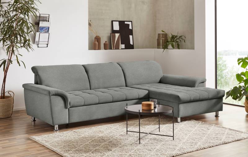 DOMO collection Ecksofa »Franzi L-Form«, wahlweise mit Kopfteilverstellung (dann Tiefe: 170 cm) von DOMO collection