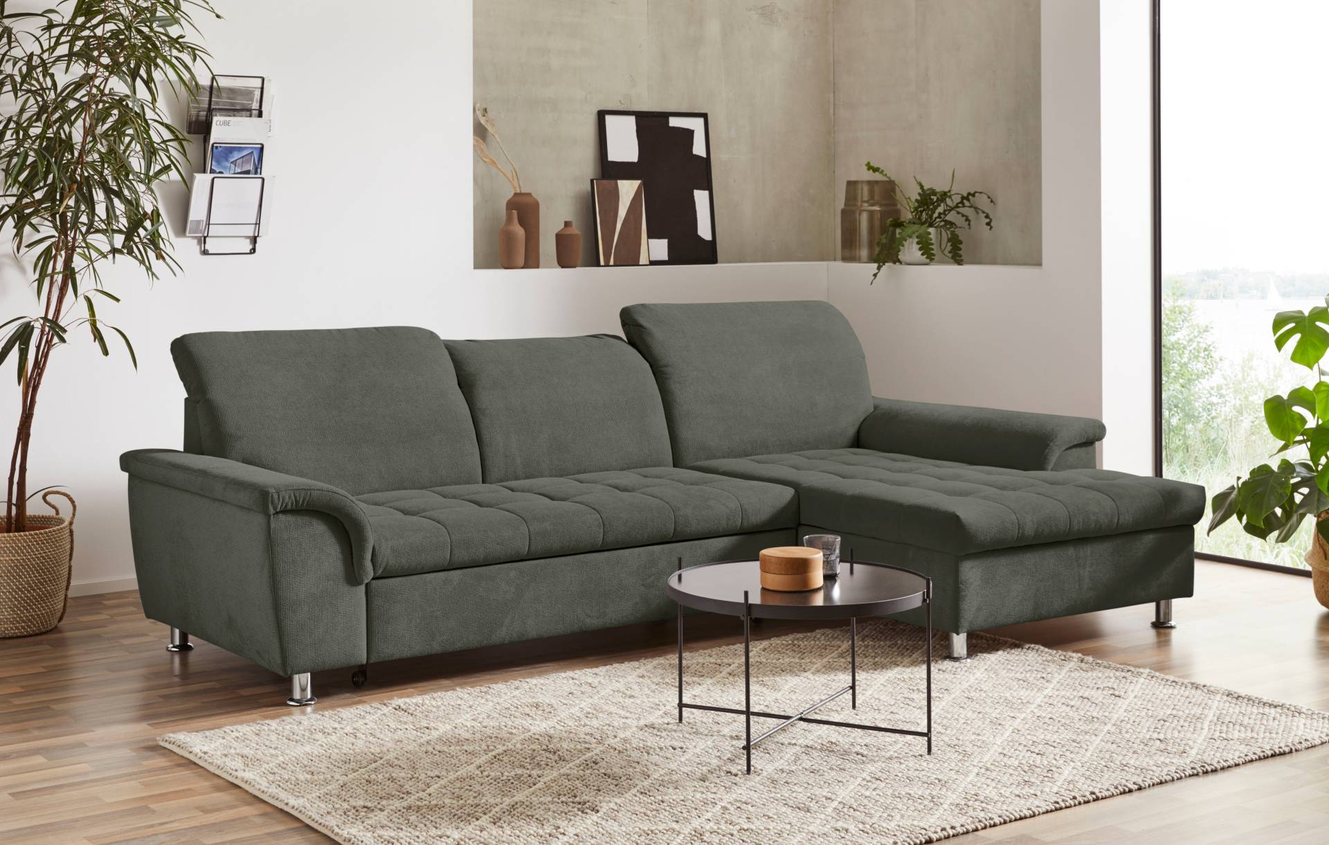 DOMO collection Ecksofa »Franzi L-Form«, wahlweise mit Kopfteilverstellung (dann Tiefe: 170 cm) von DOMO collection