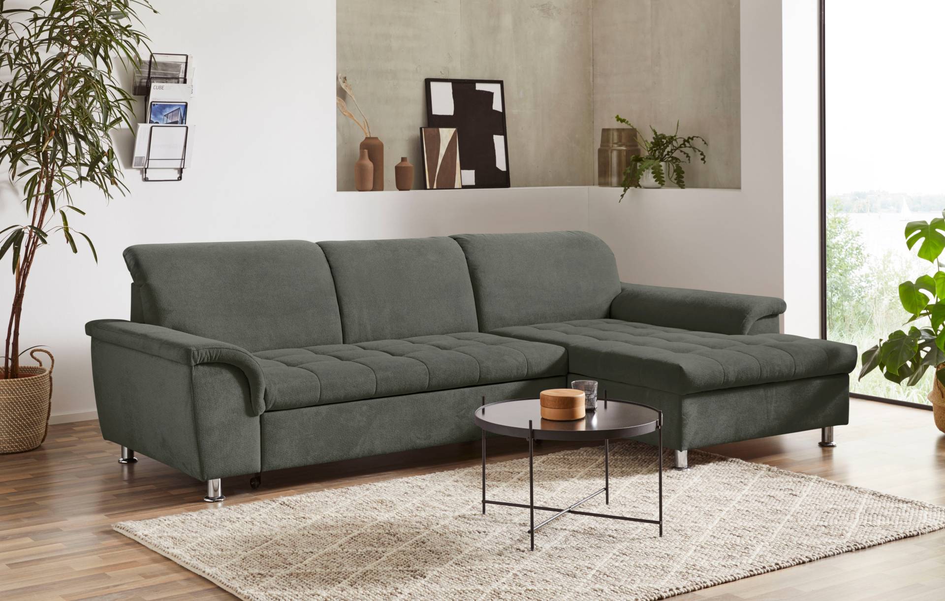 DOMO collection Ecksofa »Franzi L-Form«, wahlweise mit Kopfteilverstellung (dann Tiefe: 170 cm) von DOMO collection