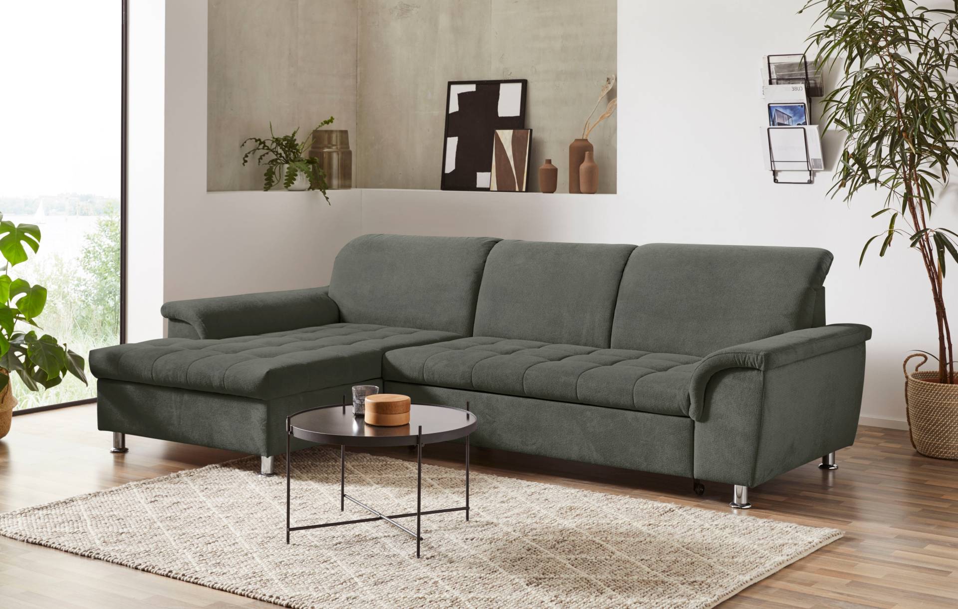 DOMO collection Ecksofa »Franzi L-Form«, wahlweise mit Kopfteilverstellung (dann Tiefe: 170 cm) von DOMO collection