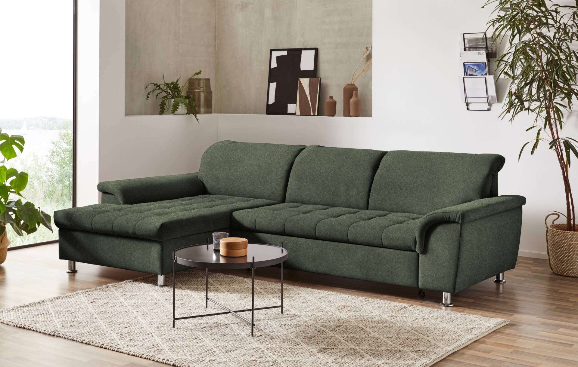 DOMO collection Ecksofa »Franzi L-Form«, wahlweise mit Kopfteilverstellung (dann Tiefe: 170 cm) von DOMO collection