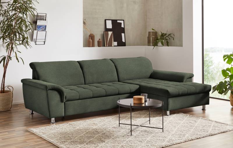 DOMO collection Ecksofa »Franzi L-Form«, wahlweise mit Kopfteilverstellung (dann Tiefe: 170 cm) von DOMO collection