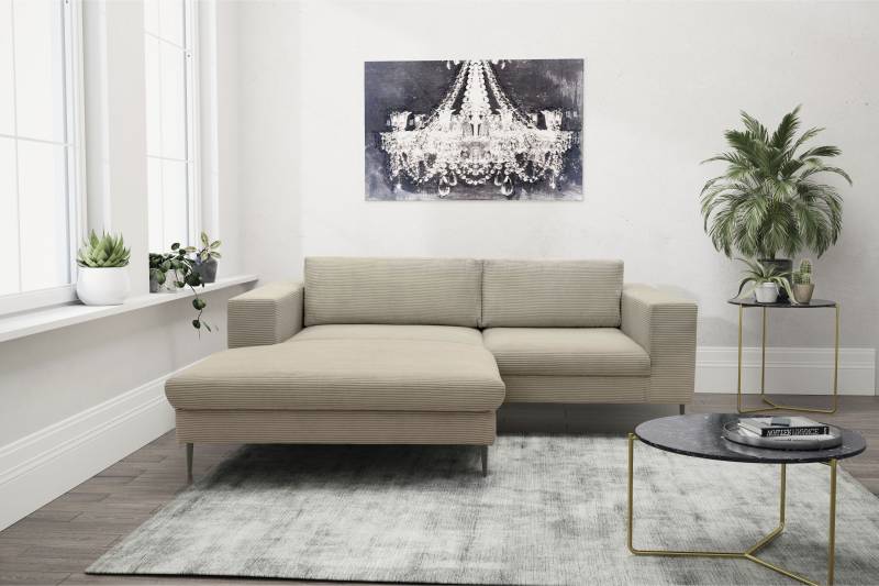 DOMO collection Ecksofa »Modica L-Form«, moderne Optik mit grosszügiger RecamiÃ¨re, auch in Cord von DOMO collection