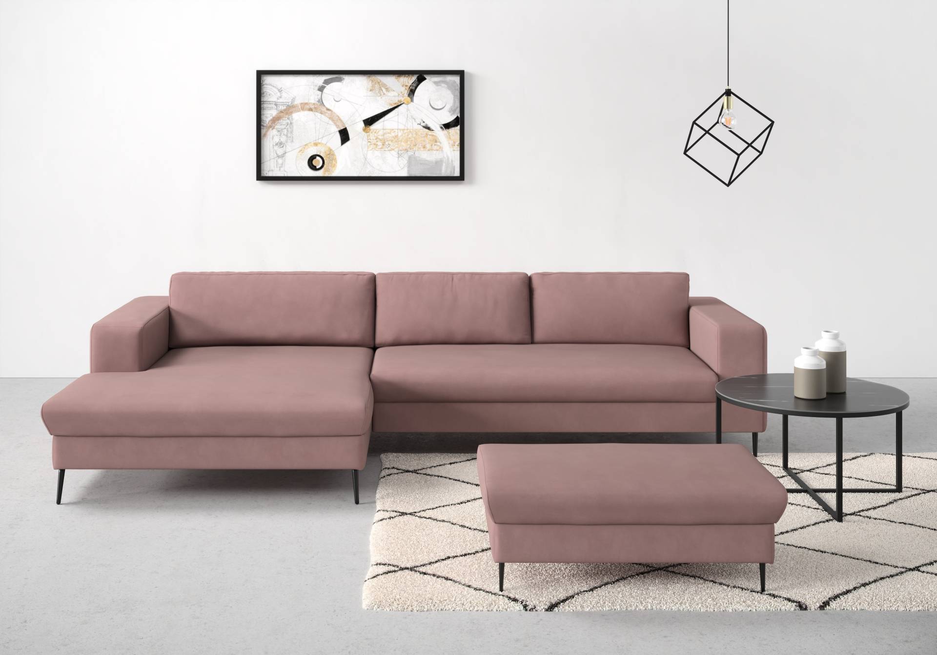 DOMO collection Ecksofa »Modica L-Form«, moderne Optik mit grosszügiger Recamieire, auch in Cord von DOMO collection