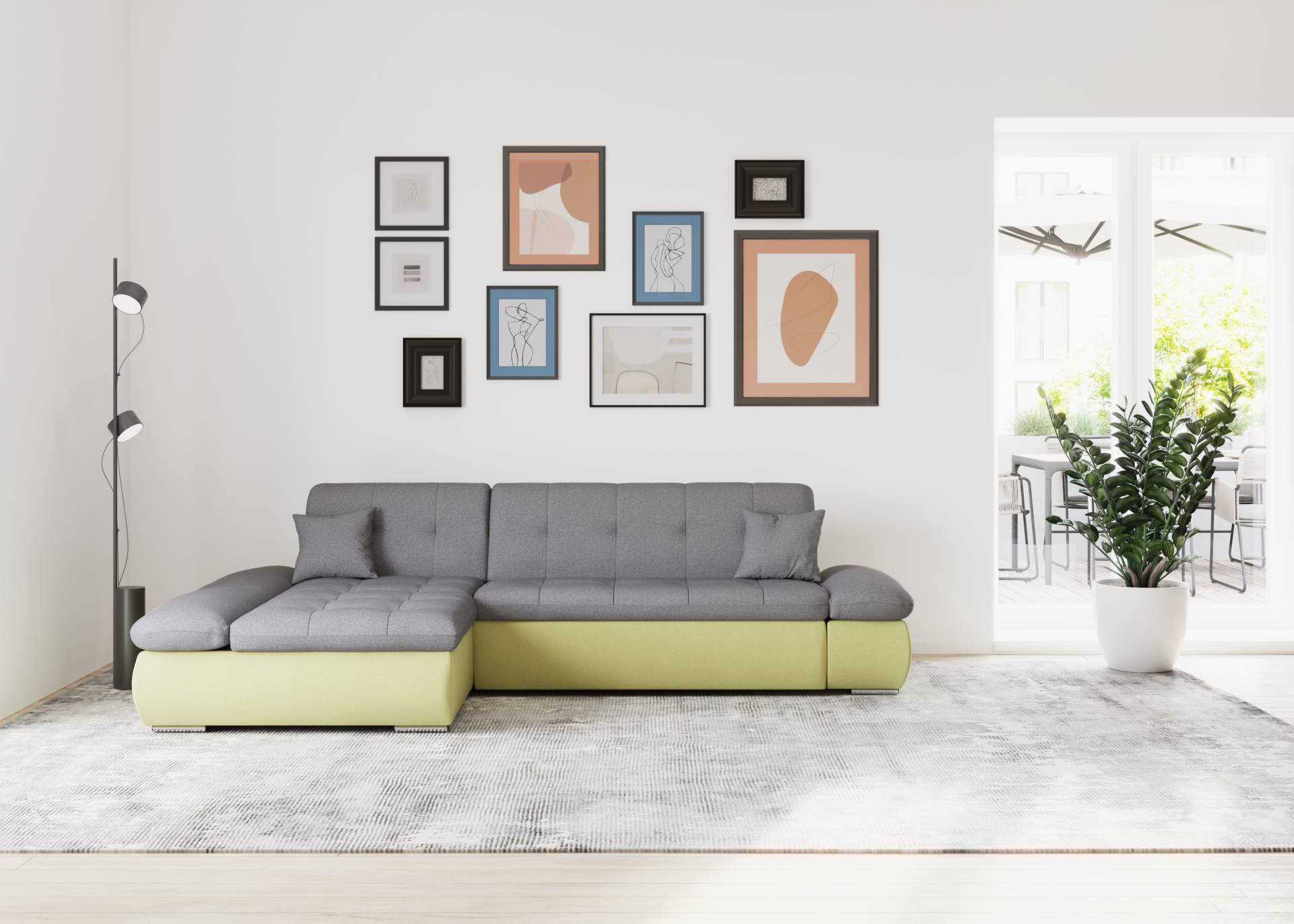 DOMO collection Ecksofa »Moric B/T/H 300/172/80 cm, auch in Cord, L-Form«, XXL-Format, wahlweise auch mit Bettfunktion und Armverstellung von DOMO collection