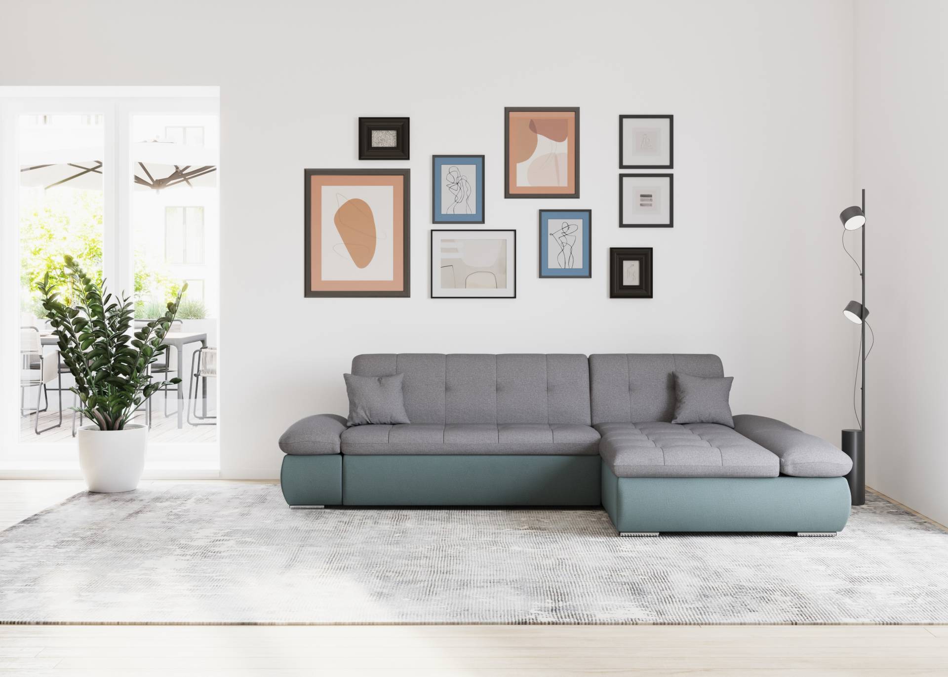 DOMO collection Ecksofa »Moric B/T/H 300/172/80 cm, auch in Cord, L-Form«, XXL-Format, wahlweise auch mit Bettfunktion und Armverstellung von DOMO collection