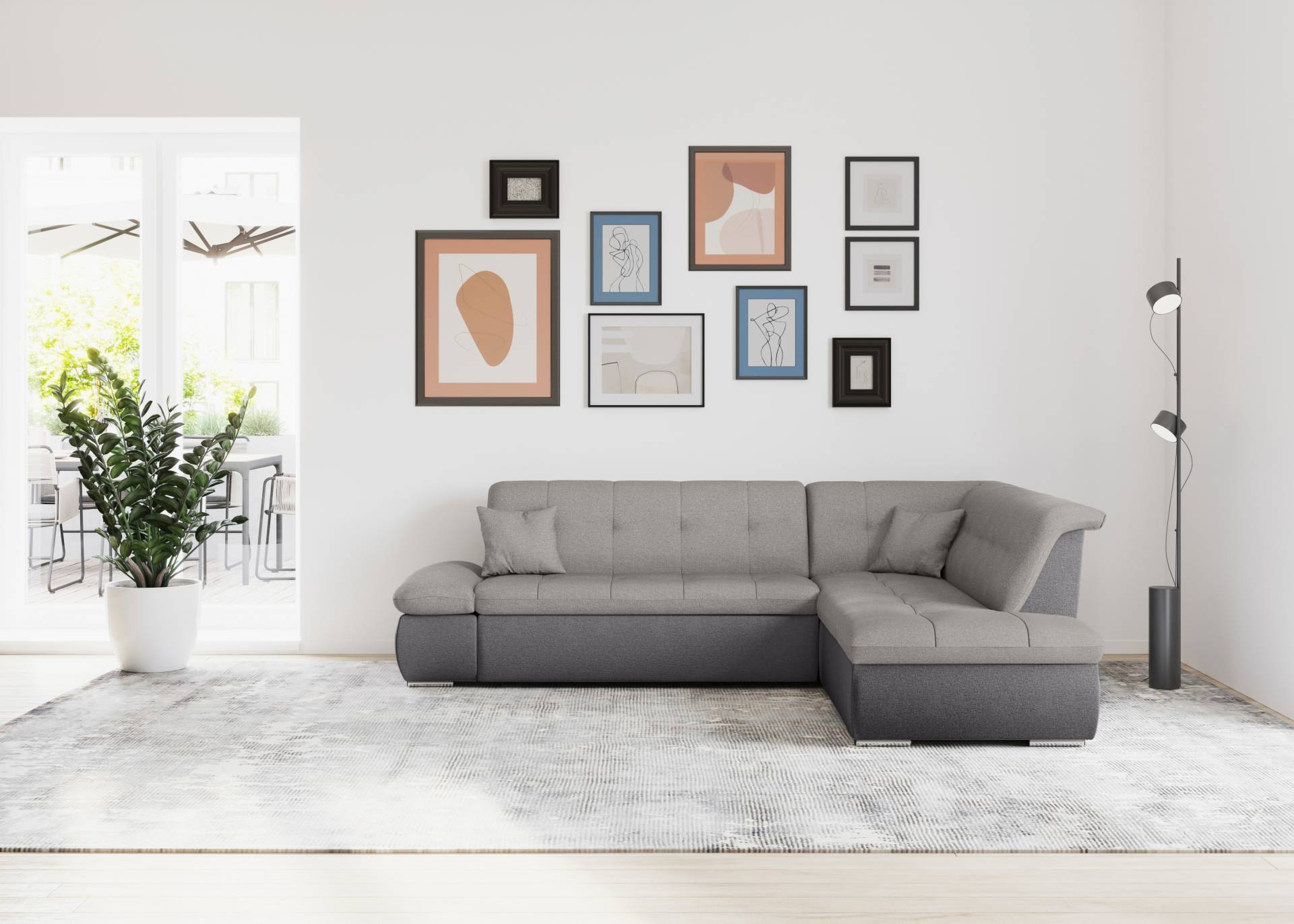 DOMO collection Ecksofa »Moric L-Form«, wahlweise mit Bettfunktion und Armlehnenverstellung, auch in Cord von DOMO collection