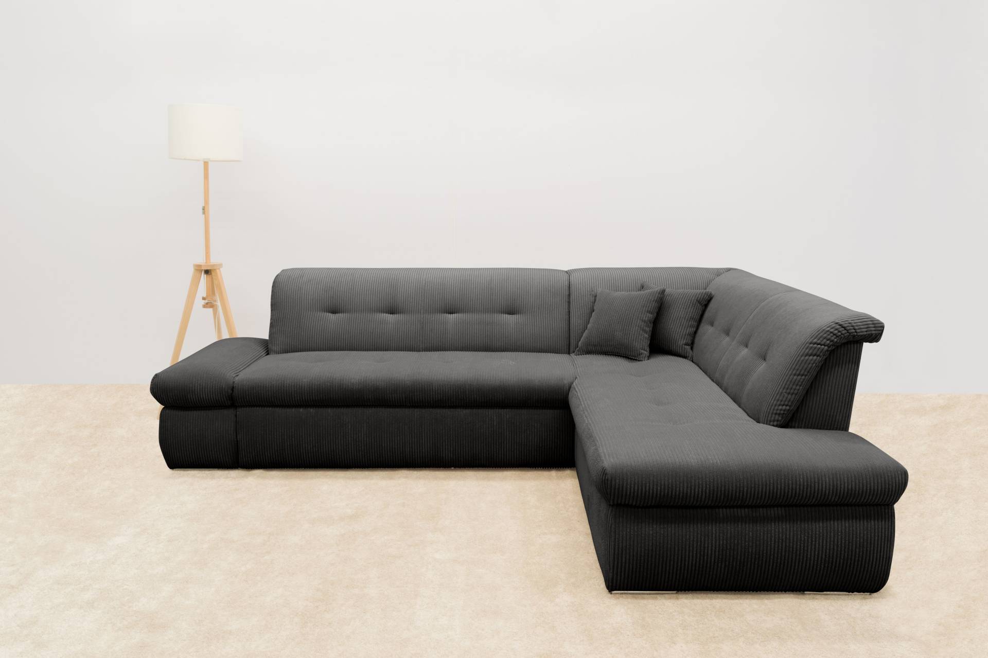 DOMO collection Ecksofa »Moric L-Form«, wahlweise mit Bettfunktion und Armlehnenverstellung, auch in Cord von DOMO collection