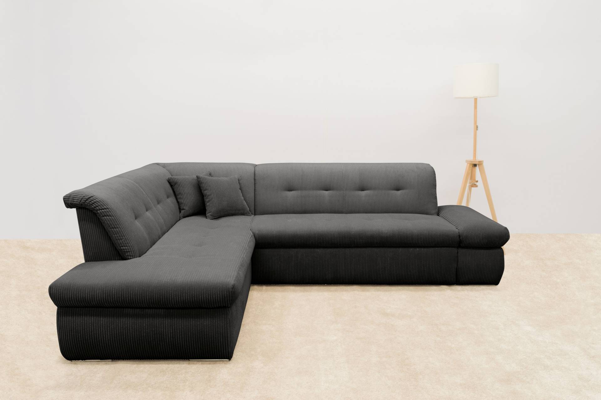 DOMO collection Ecksofa »Moric L-Form«, wahlweise mit Bettfunktion und Armlehnenverstellung, auch in Cord von DOMO collection