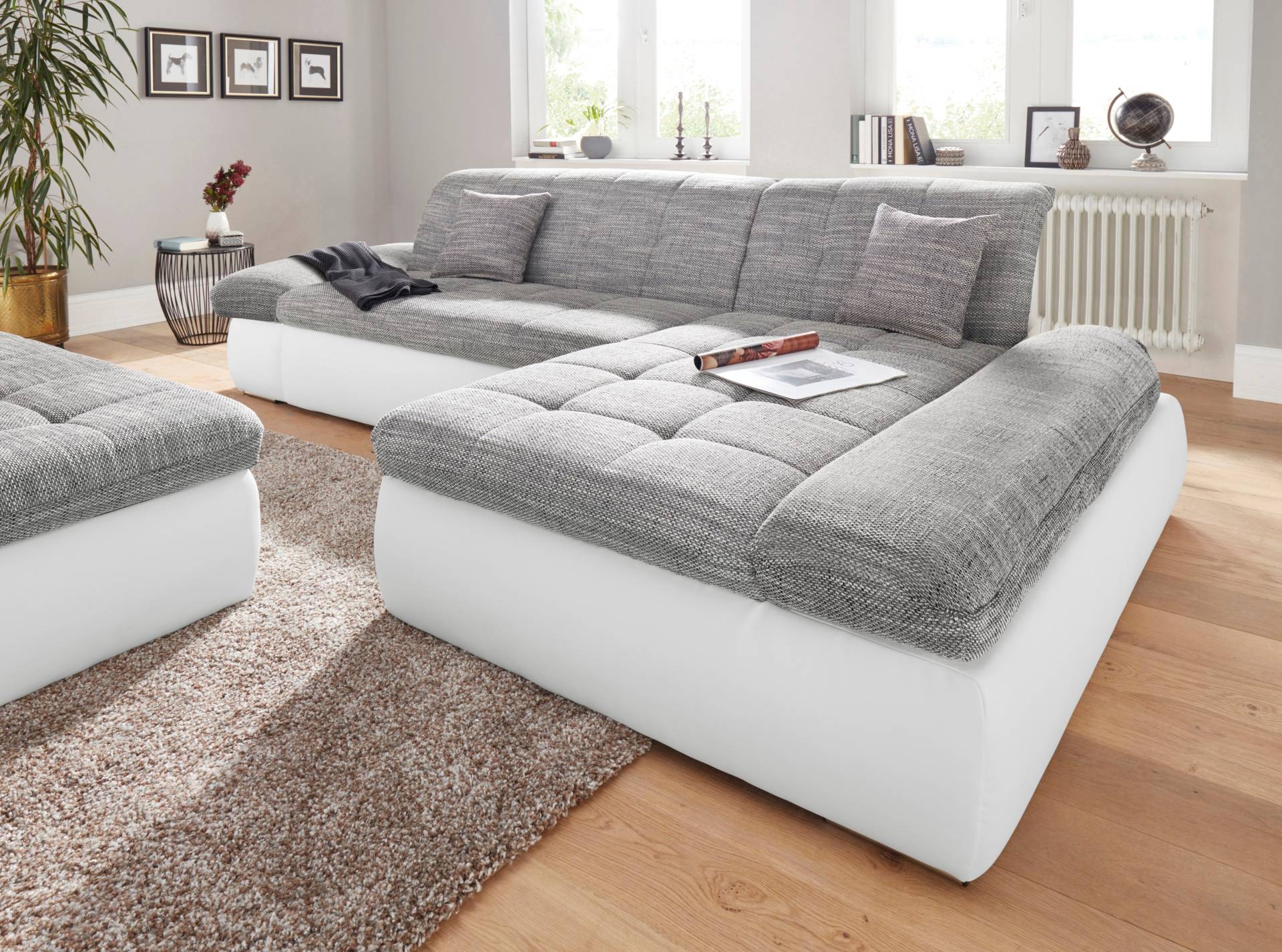 DOMO collection Ecksofa »Moric Luxus - B/T/H 300/172/80 cm«, XXL-Format, L-Form, bis 140kg pro Sitzplatz belastbar von DOMO collection