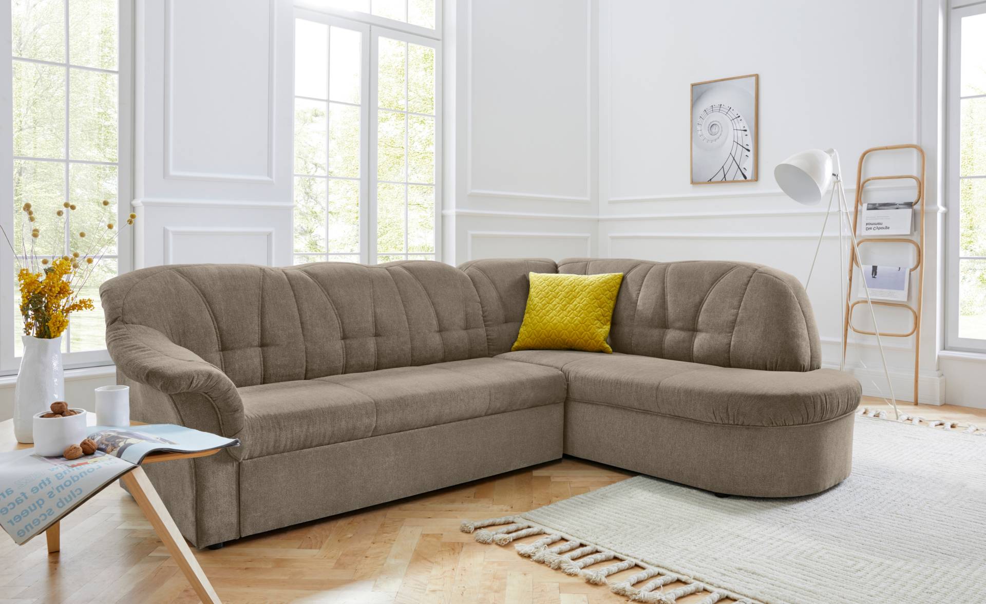 DOMO collection Ecksofa »Pegnitz L-Form«, wahlweise mit Bettfunktion von DOMO collection