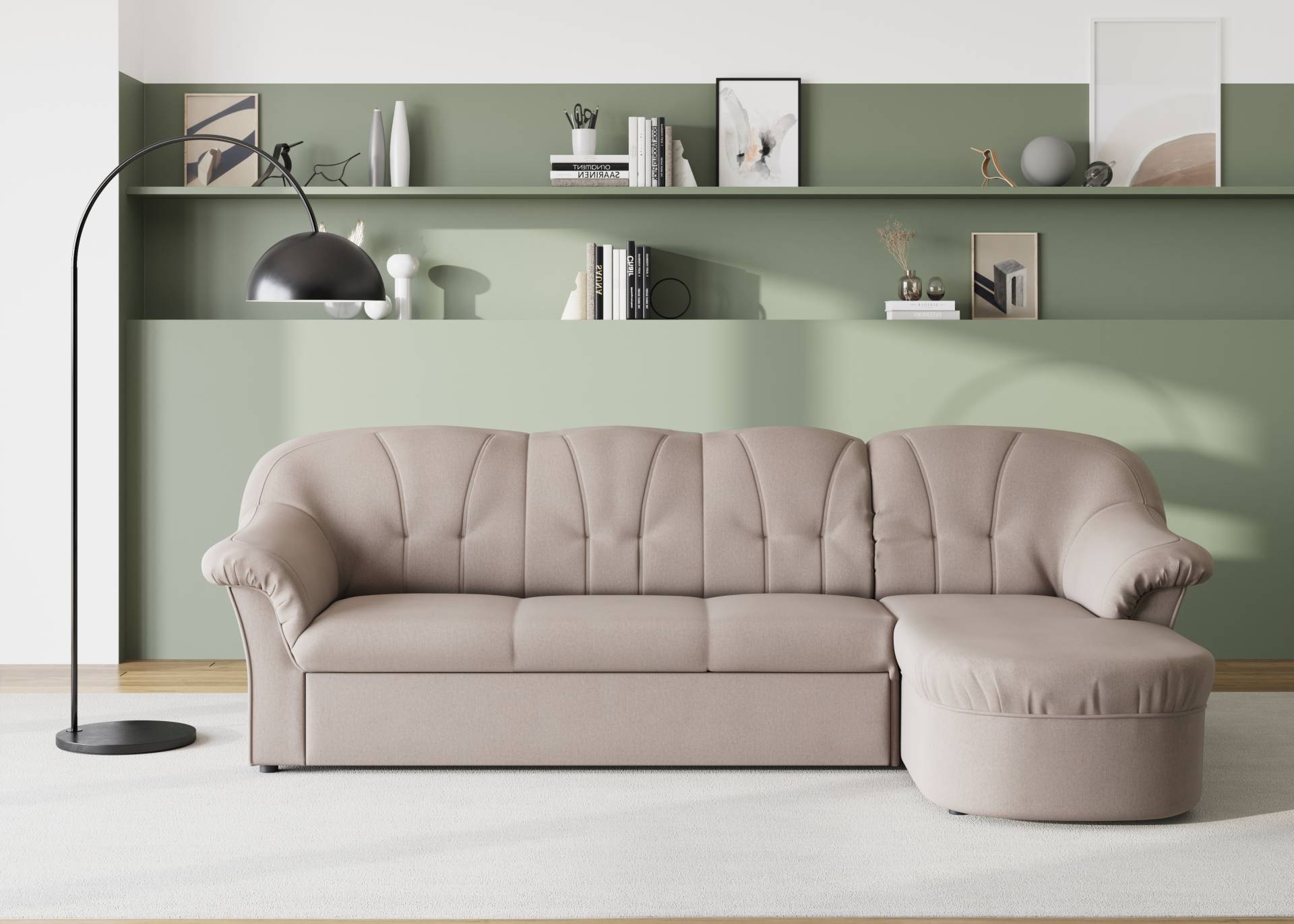 DOMO collection Ecksofa »Pegnitz L-Form«, wahlweise mit Bettfunktion von DOMO collection