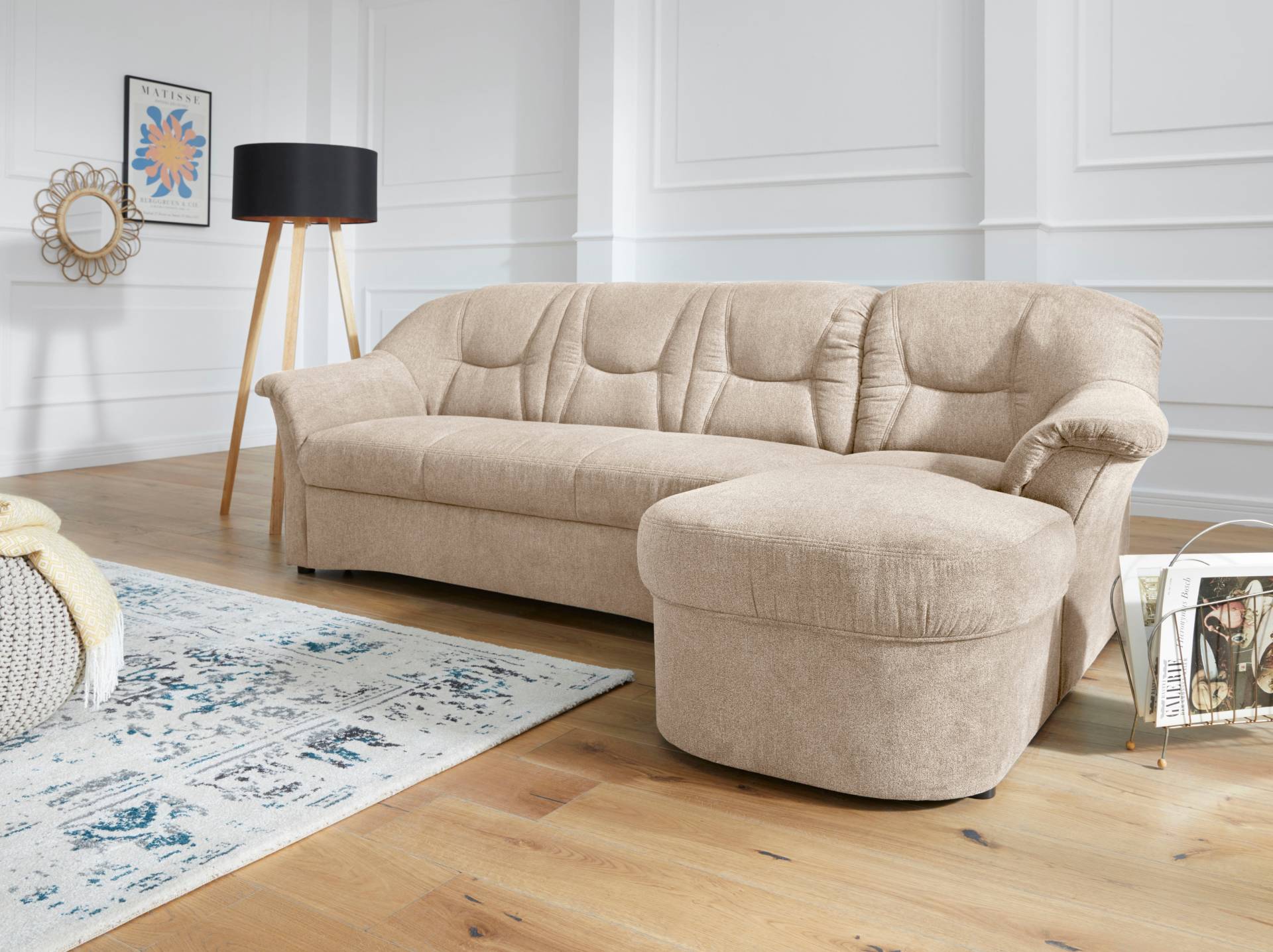 DOMO collection Ecksofa »Sarafina L-Form«, wahlweise mit Bettfunktion, optional mit Federkern von DOMO collection