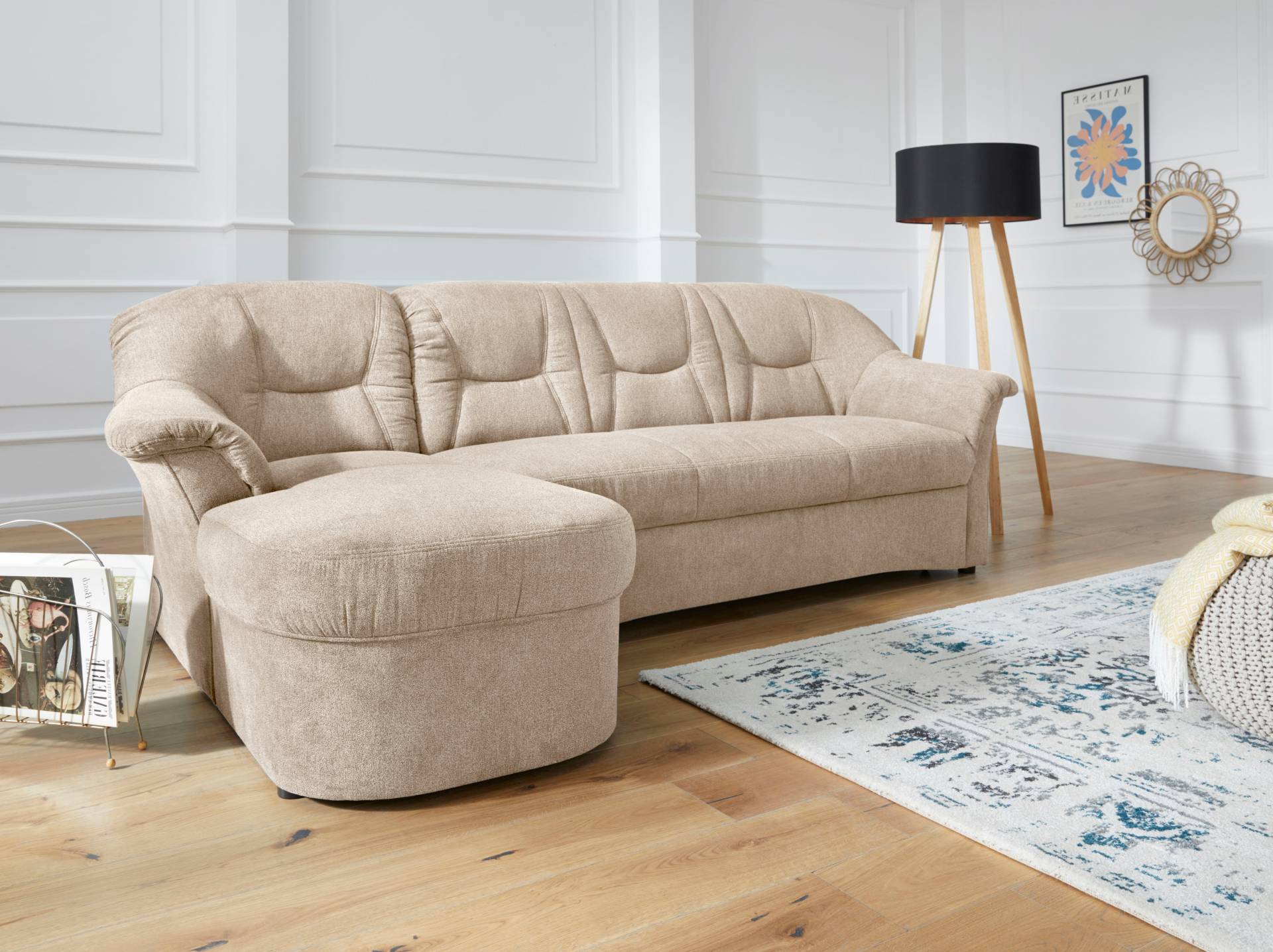 DOMO collection Ecksofa »Sarafina L-Form«, wahlweise mit Bettfunktion, optional mit Federkern von DOMO collection